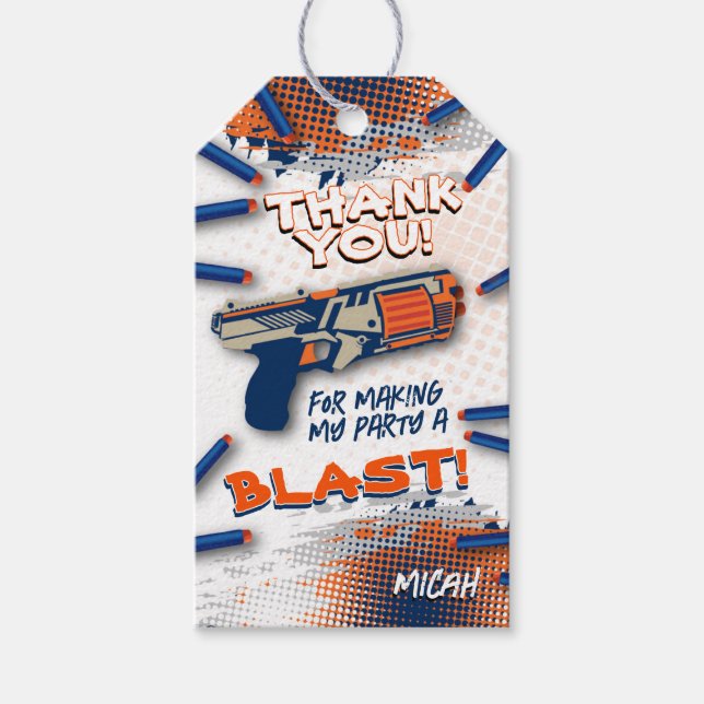 Dart Gun Tack Märkre Presentetikett (Framsidan)