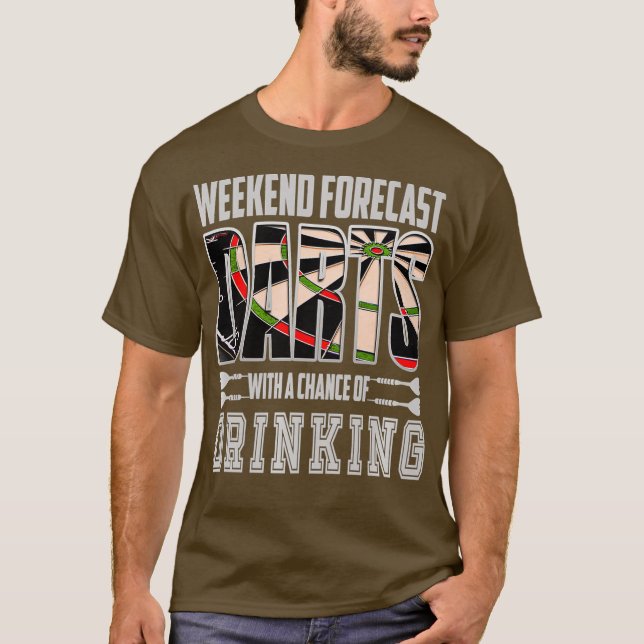 Dart Helg Prorecast Drinking Darts Player Gift T Shirt (Framsida)