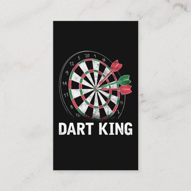 Dart Kung Best Darts Player Visitkort (Framsida)