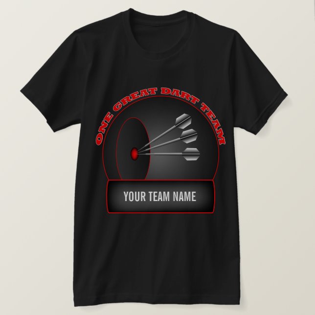 Dart League Underbar Team Manar Black T-shirt (Design framsida)