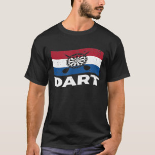 Dart - Nederländska Flagga Nederländerna Dartpla T Shirt