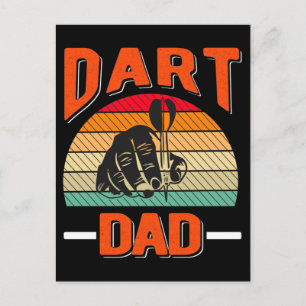 Dart Pappa Dartboard Fars dag Vykort