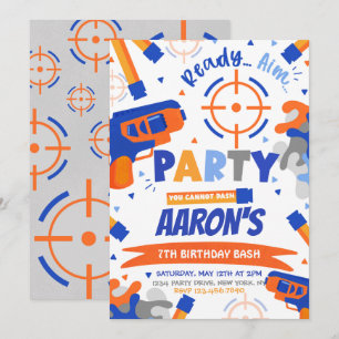 Dart Party Birthday Inbjudningar