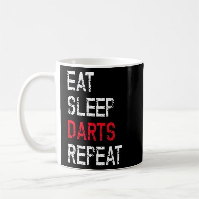 Dart Player-teamet Ljuny Satt Eat Ssov Darts Repe Kaffemugg (Vänster)