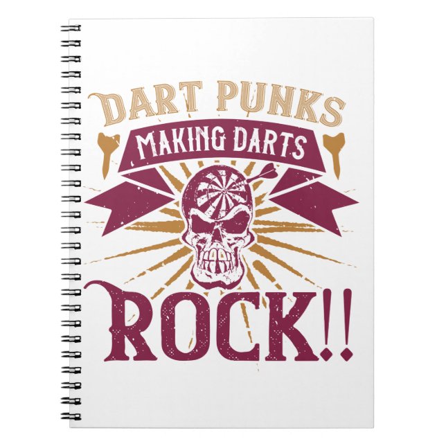 Dart Punks Skapar Darts Sten! Anteckningsbok (Framsidan)