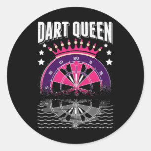 Dart Queen Arrow Triple Dartboard 180 Funny Darts Runt Klistermärke