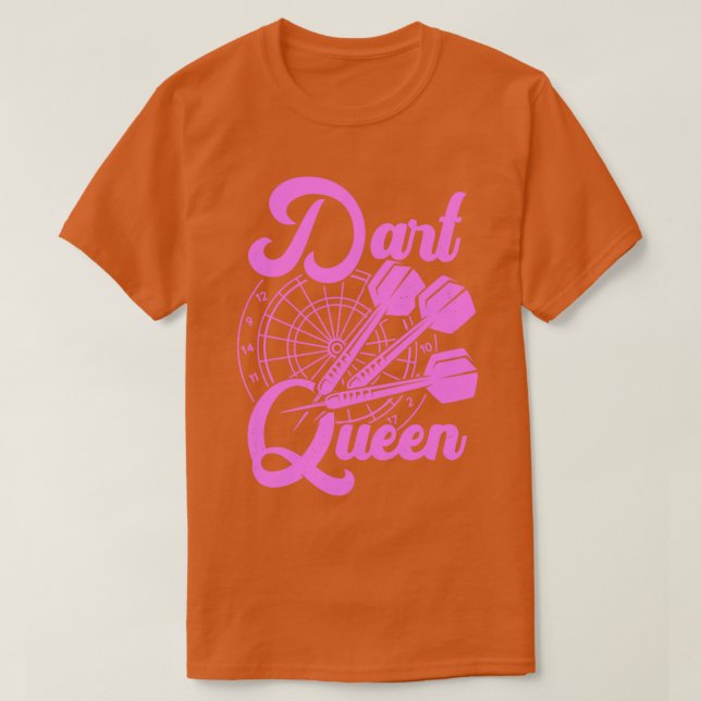 Dart Queen Game Player Gift T Shirt (Design framsida)