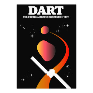 DART-rymden uppdrag rymdkonst. Fototryck