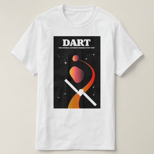DART rymduppdrag rymdkonst. T Shirt (Design framsida)