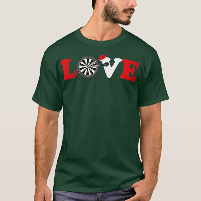 Dart shirt Funny dart för spel för datapriser T (Framsida)