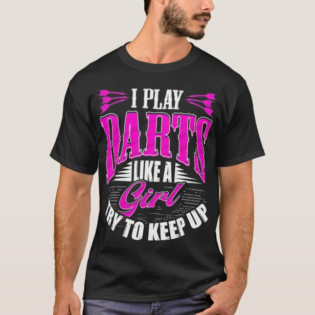 Dart Shirts for Women Funny Darting T Shirt (Framsida)