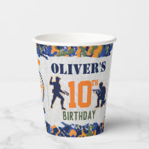 Dart Soldiers Camo Militär Födelsedagsfest