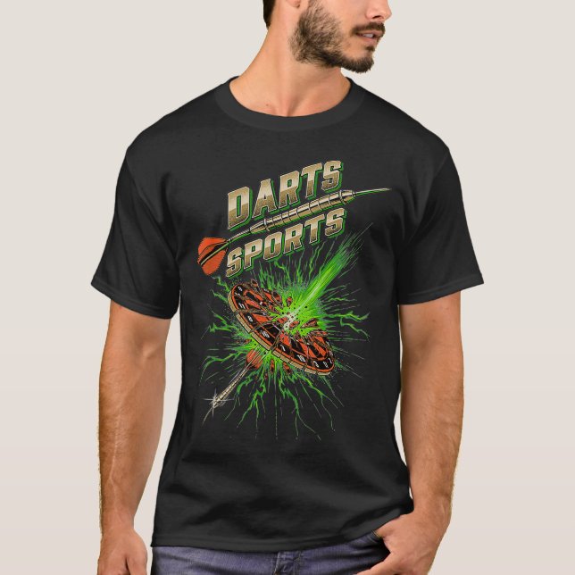 Dart Sports Flash Arrow Favorite biet för Fläkt T Shirt (Framsida)