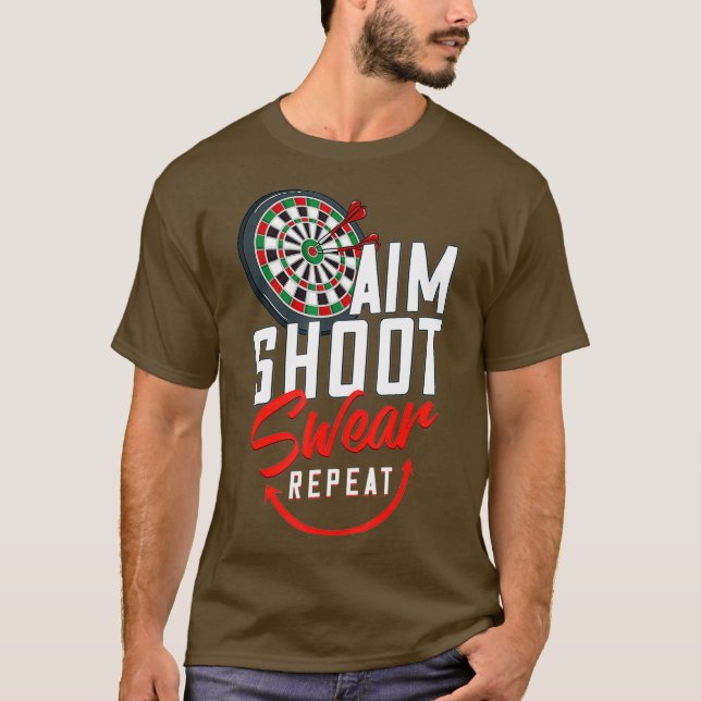Dart Team Gift Funny Dart Player _14 T Shirt (Framsida)