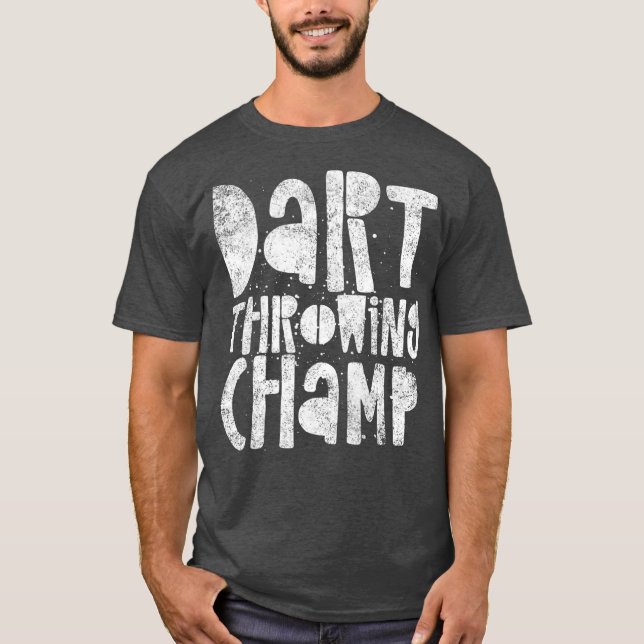 Dart Throwing Champ - Darts Champion Winner T Shirt (Framsida)