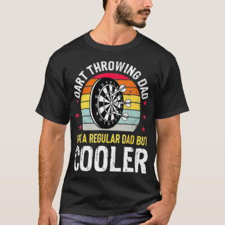 Dart Throwing Pappa Far Dart Player Darts Funny T Shirt