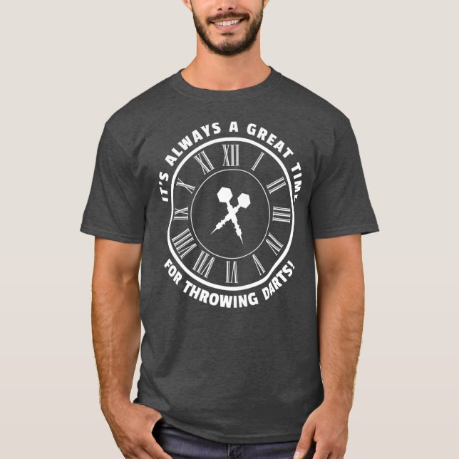 Dart Throwing Slay - Dartboard Enthusiast T Shirt (Framsida)