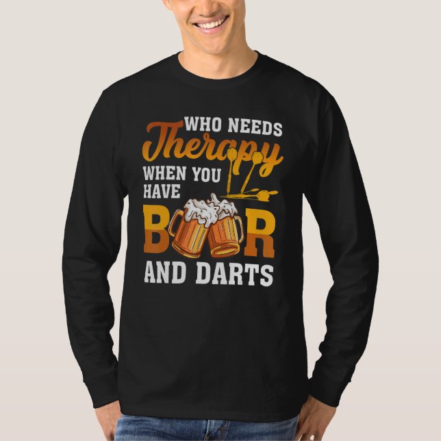 Dart Throwing som behöver behandling när du har va T Shirt (Framsida)