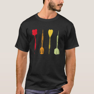 Dart-tröja Cool Dart för män kvinnor Dartboard Vin T Shirt