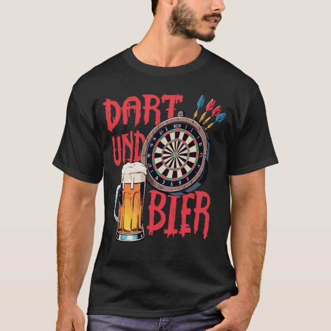 Dart Und Bier  T Shirt (Framsida)