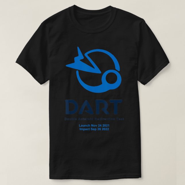 DART uppdrag blått blått vid lansering T Shirt (Design framsida)