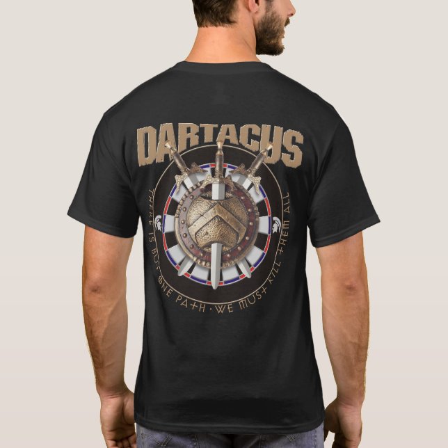 Dartacus kasta sig laget t-shirt (Baksida)