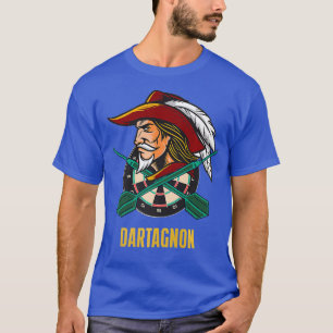 Dartagnan - Dart Musketeer - Funny Darts - Retro T Shirt