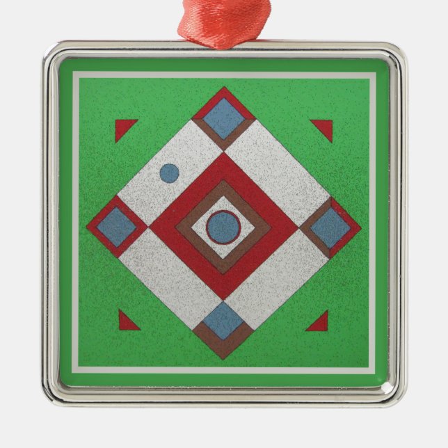 Dartball Board Julgransprydnad Metall (Framsidan)