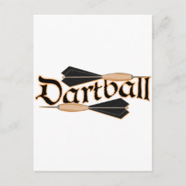 Dartball Darts Vykort