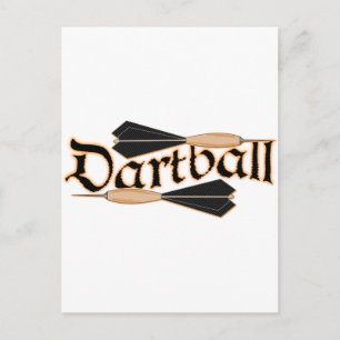 Dartball Darts Vykort