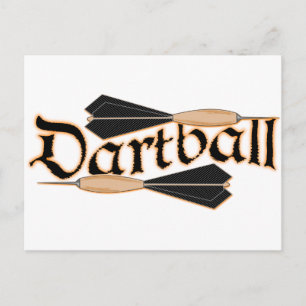Dartball Darts Vykort