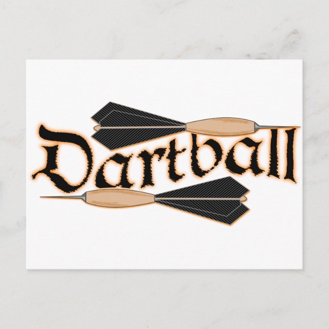 Dartball Darts Vykort (Framsida)