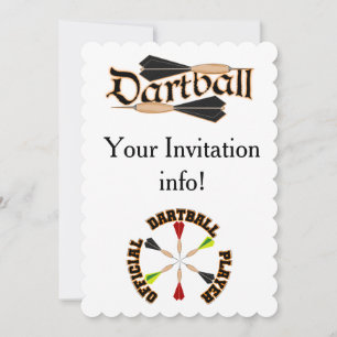 Dartball-inbjudningar Inbjudningar