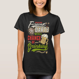 Dartboard 180 Darts and Beer T Shirt