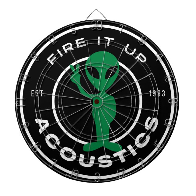 Dartboard - Acoustics Peace Alien Darttavla (Framsidan)