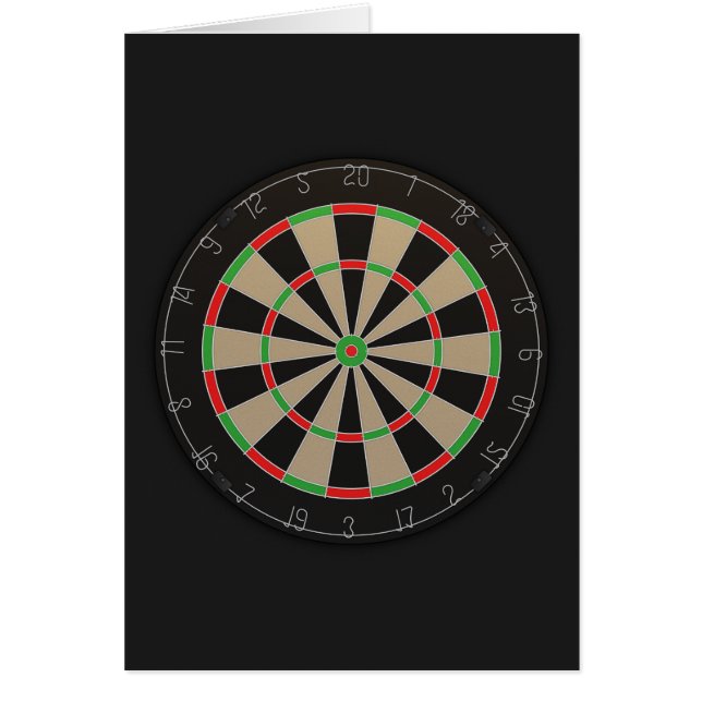 Dartboard Älskare Hälsningskort (Framsidan)