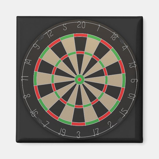 Dartboard Älskare Magnet (Framsidan)