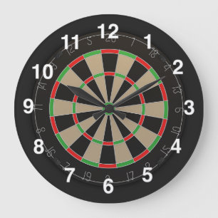 Dartboard Älskare Stor Klocka