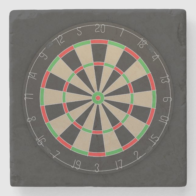 Dartboard Älskare Underlägg Sten (Framsidan)