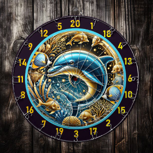 Dartboard Art av marint Grace Dolphin Darttavla