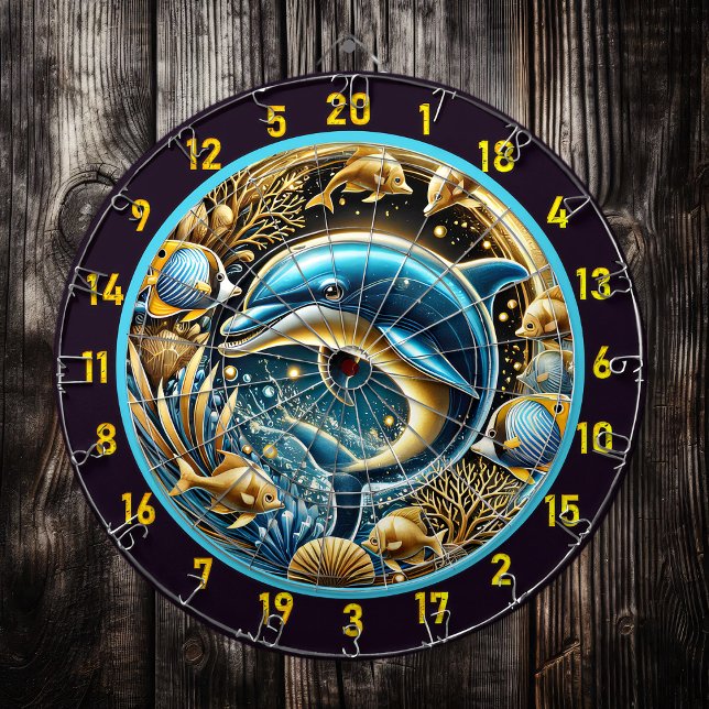 Dartboard Art av marint Grace Dolphin Darttavla (Skapare uppladdad)