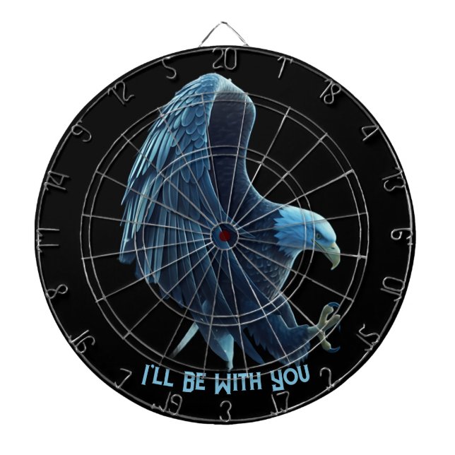 Dartboard Bald Eagle Heart Custom Quote Loyalty 1 Darttavla (Framsidan)