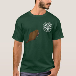 Dartboard Beavers Darts Nutria Bullseye Dart T Shirt