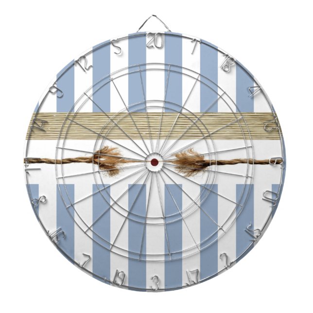 Dartboard Blue & White Rand Rope Darttavla (Framsidan)