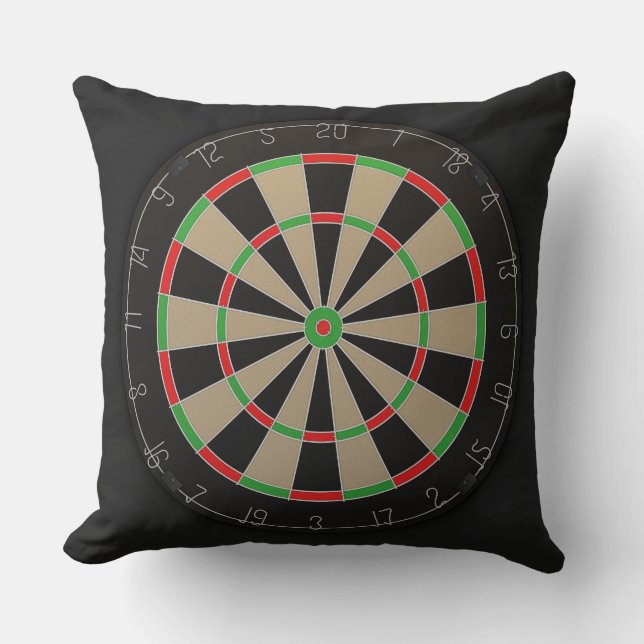 Dartboard Bullseye Älskare Kudde (Framsida)