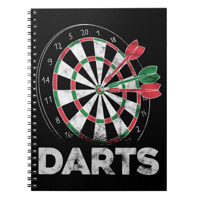 Dartboard Bullseye Dart Player Anteckningsbok (Framsidan)