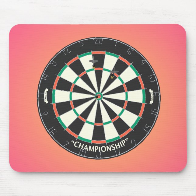 Dartboard & Darts: 3D-modell: Mousepad Musmatta (Framsidan)