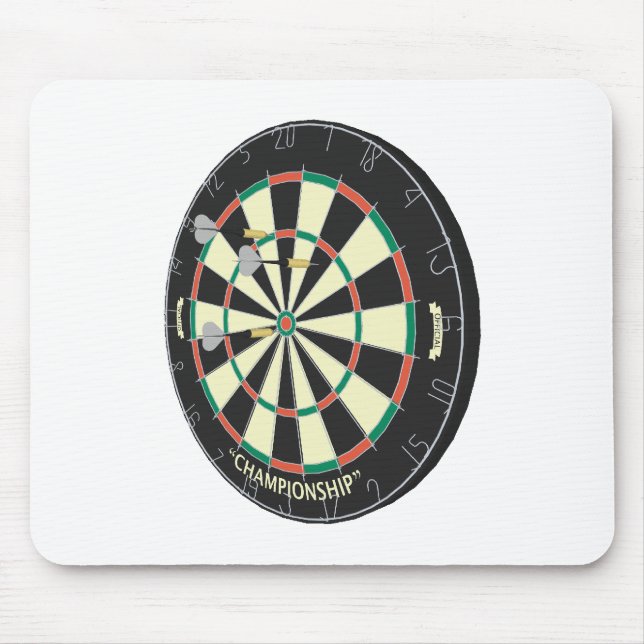 Dartboard & Darts: 3D-modell: Musmatta (Framsidan)