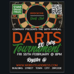 Dartboard-design, Darts Tournament Reklamblad<br><div class="desc">Dartboard Design,  Darts Tournament Advertising Flyers by the Affärskort Store.</div>