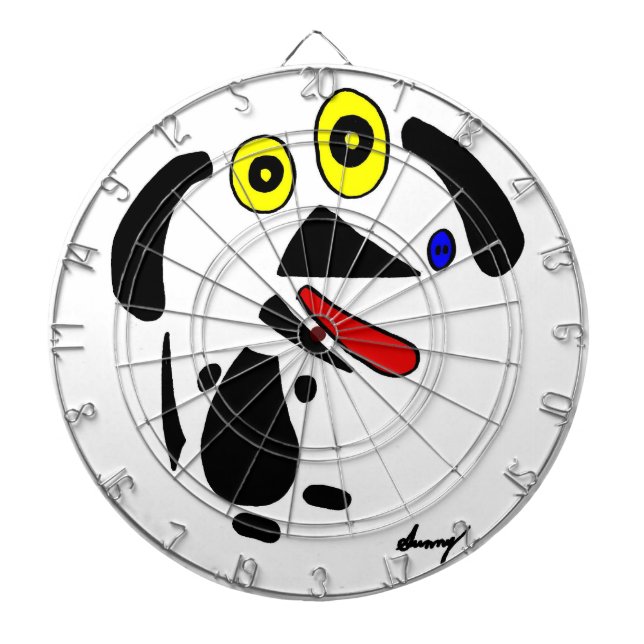 Dartboard för abstrakt Hund Darttavla (Framsidan)